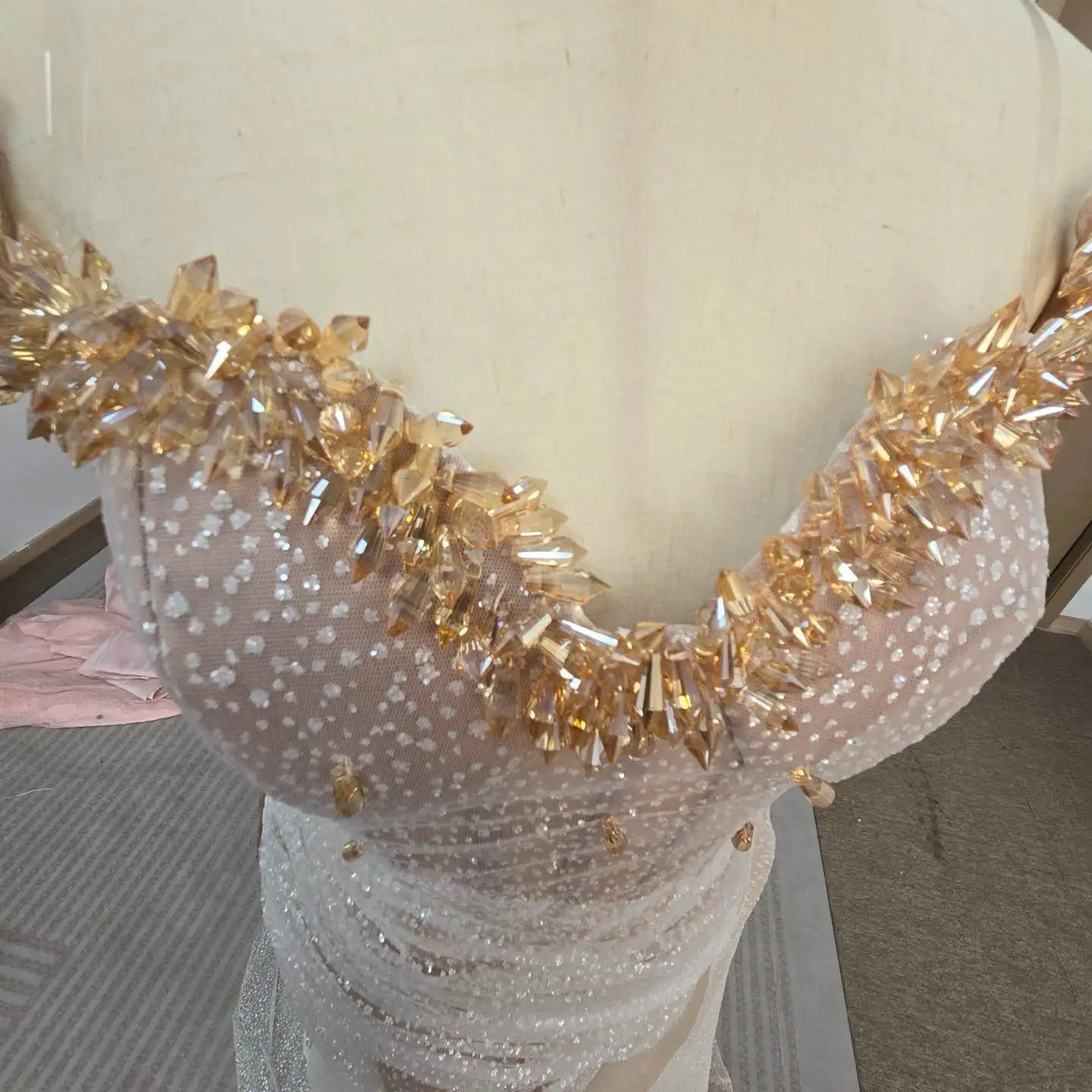 Beaded Mermaid Evening Dress