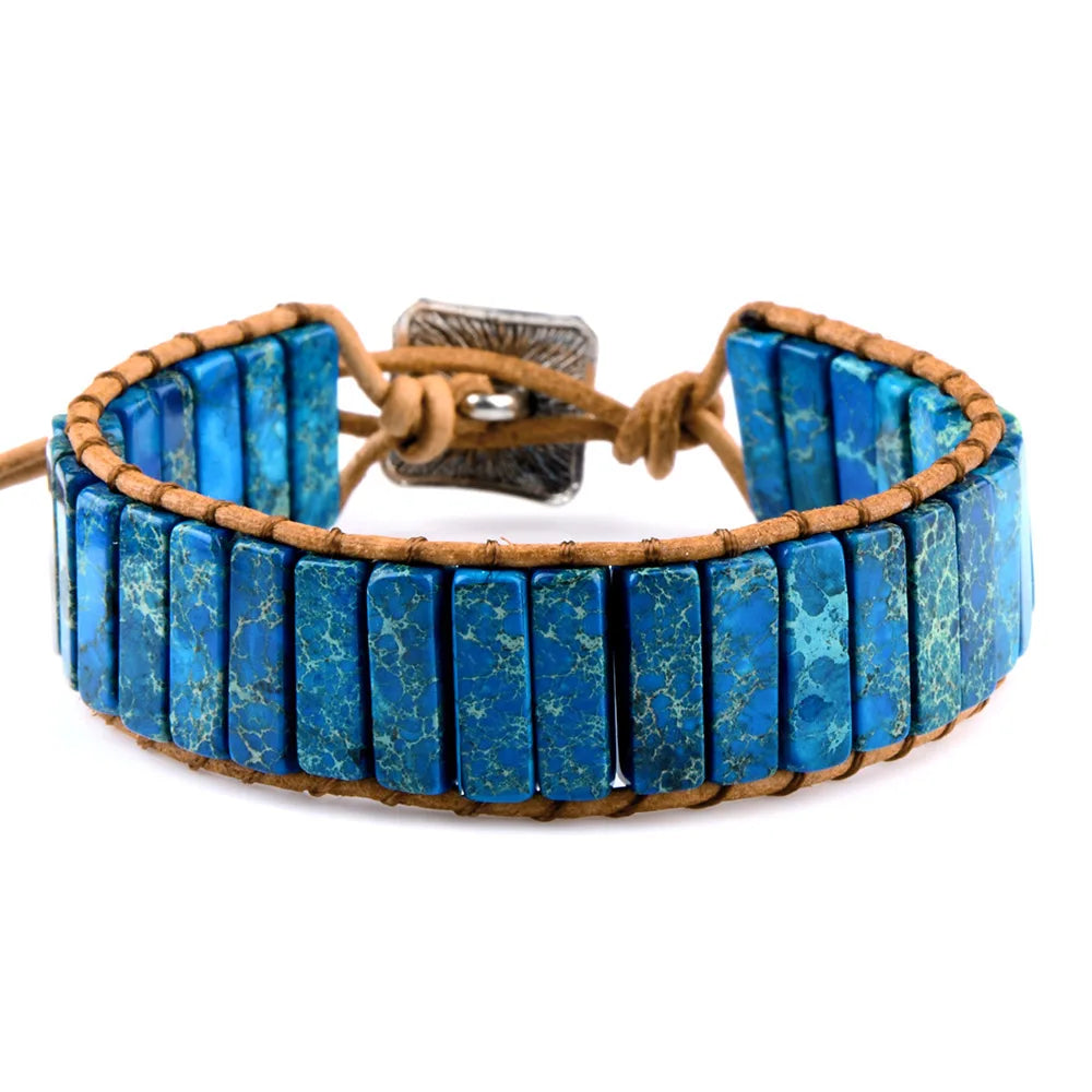 Natural Stone Wrap Bracelet