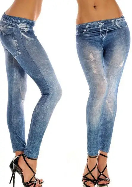 Stretch Denim Look Jeggings