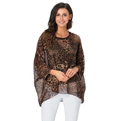 Batwing Boho Chiffon Blouse
