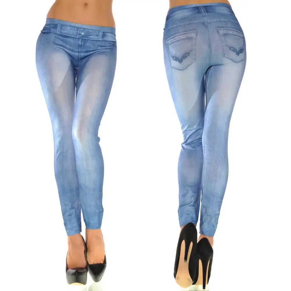 Stretch Denim Look Jeggings