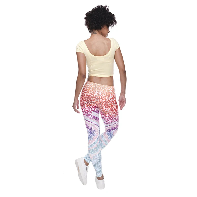 Aztec Ombre Stretch Leggings