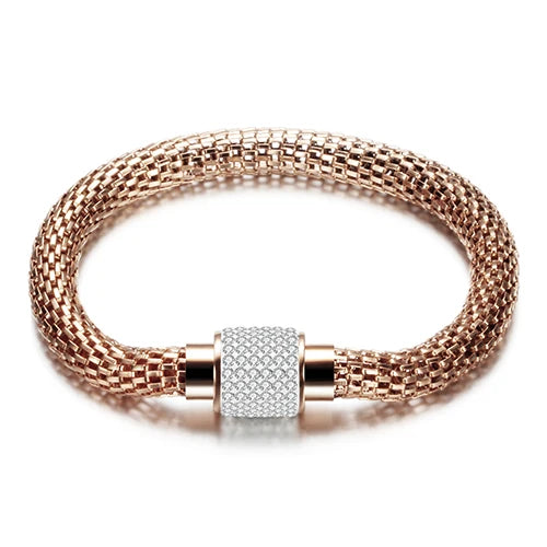 Crystal Magnet Charm Bracelet