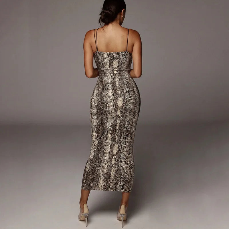 Leopard V Neck Dress