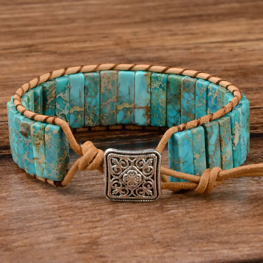 Natural Stone Wrap Bracelet