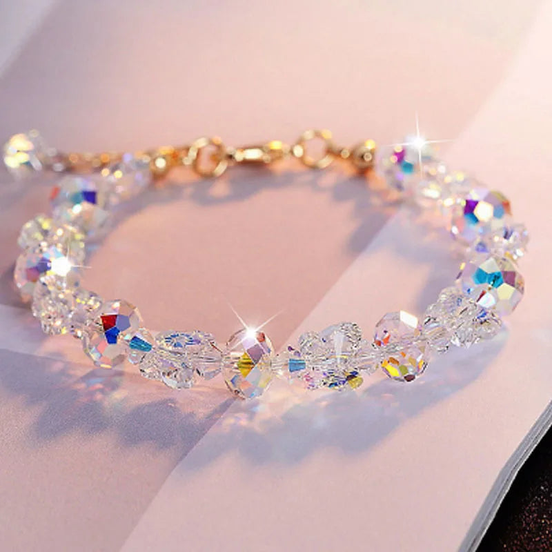 Flash Crystal Beaded Bracelet