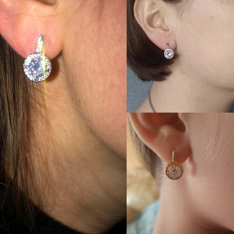 Rose Gold Zircon Studs