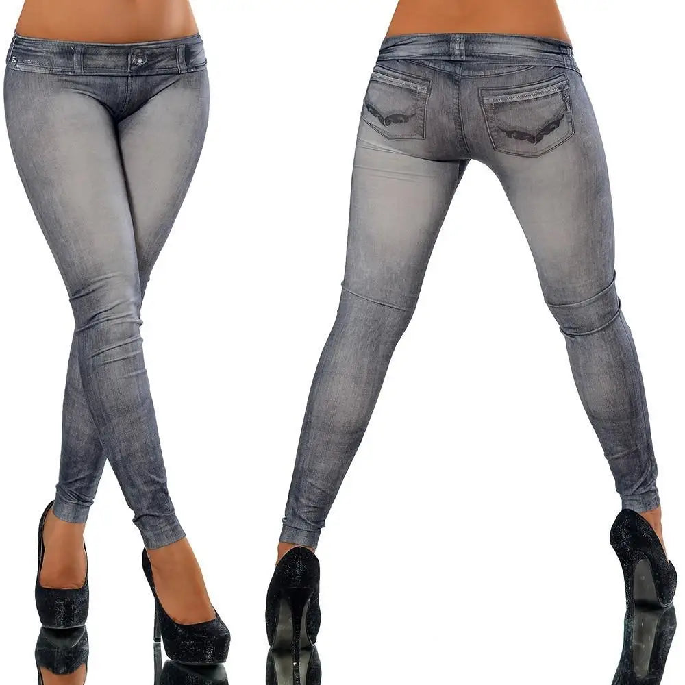 Stretch Denim Look Jeggings
