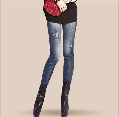 Stretch Denim Look Jeggings