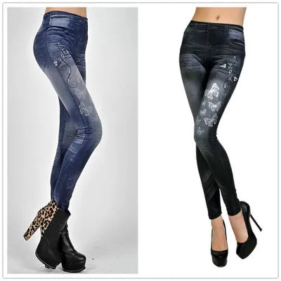 Stretch Denim Look Jeggings