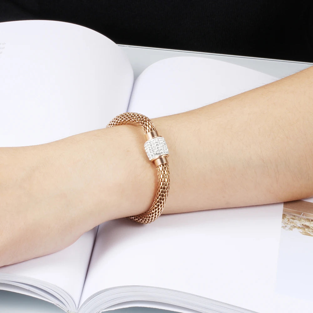 Crystal Magnet Charm Bracelet