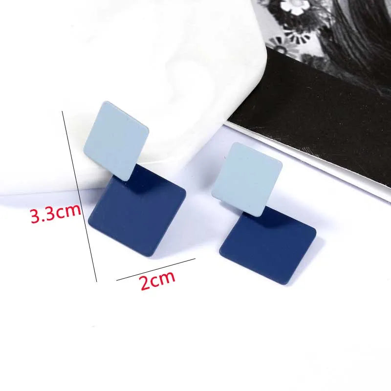 Blue Butterfly Drop Earrings