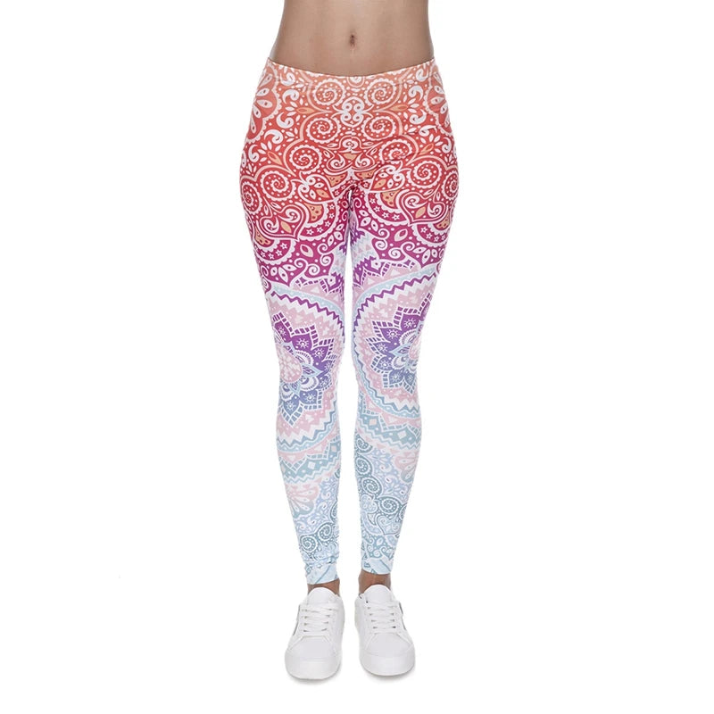 Aztec Ombre Stretch Leggings