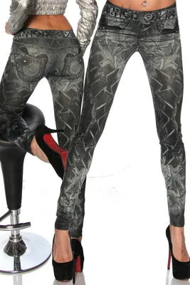 Stretch Denim Look Jeggings