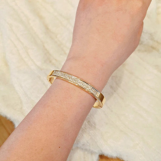 Crystal Cuff Bangle Bracelet