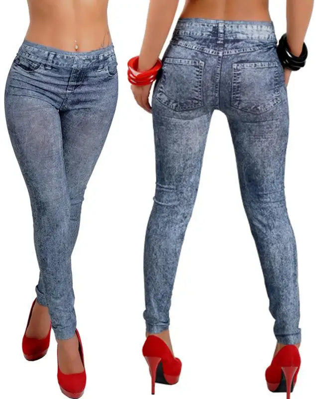 Stretch Denim Look Jeggings