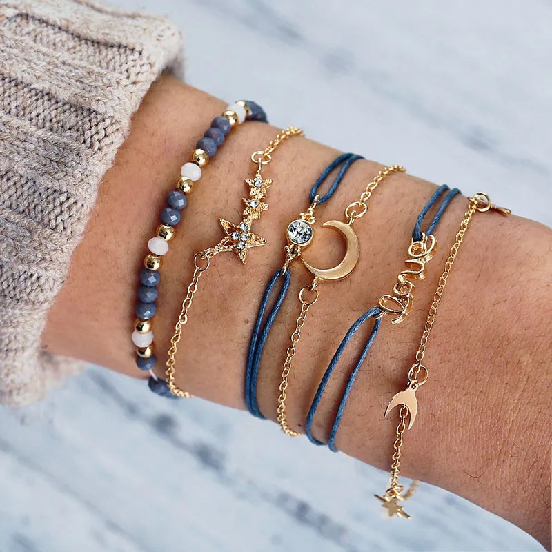 Boho Star Charm Bracelet