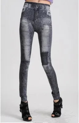 Stretch Denim Look Jeggings
