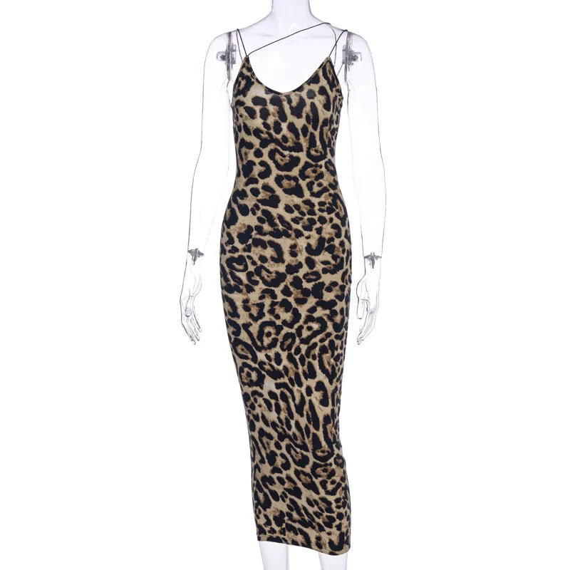Leopard V Neck Dress