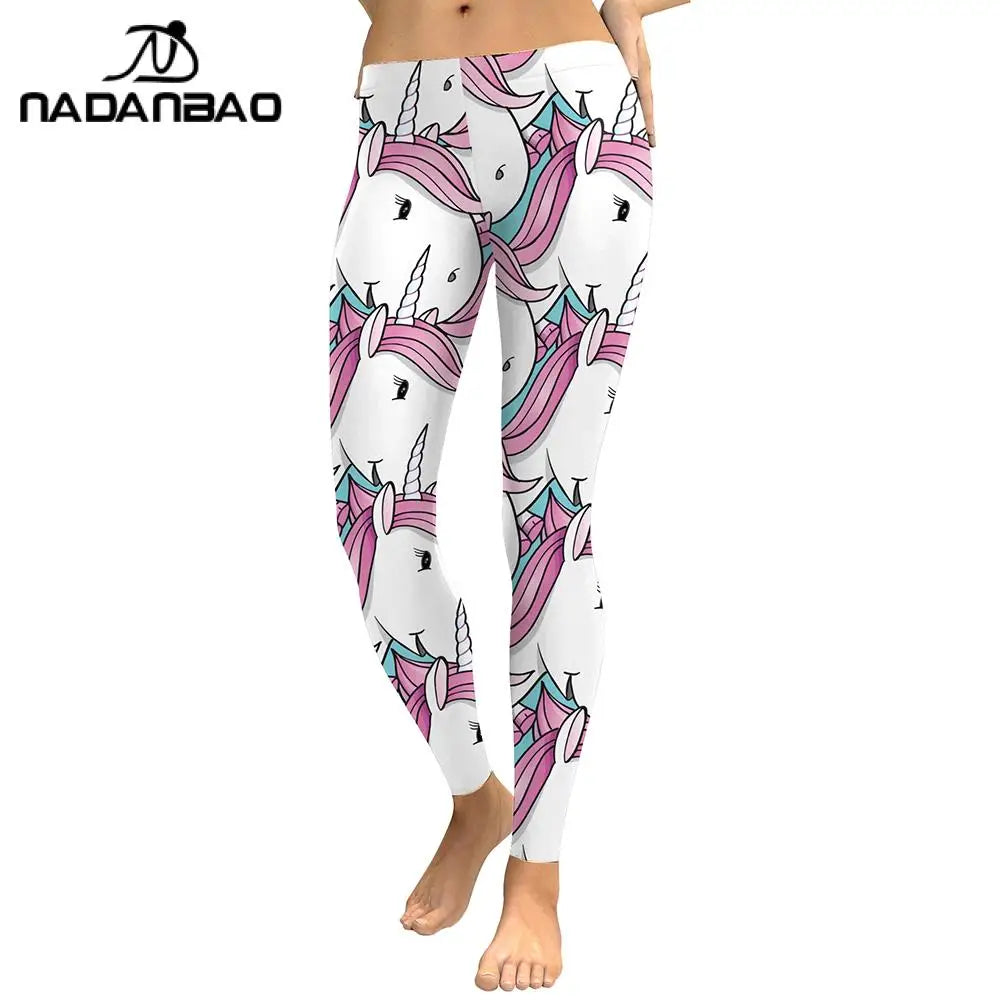 Unicorn Print Fitness Leggings