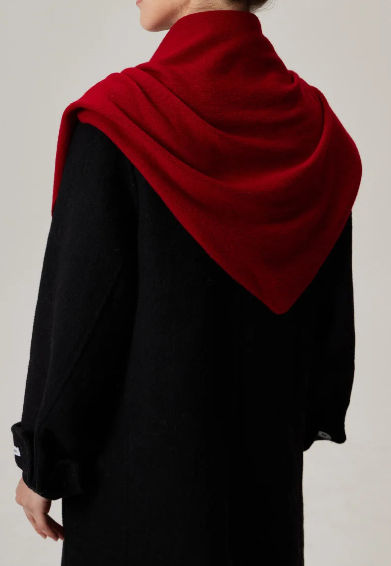Solid Knitted Cozy Scarf