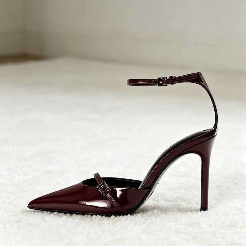 Rhinestone Clear Heel Sandals