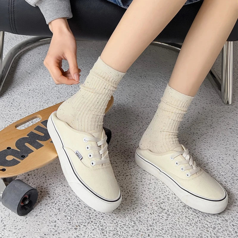 New Socks For Women Long Spring Breathable Casual Colorful Socks Female Japanese Fashion Girls Pile Socks Comfort Soft