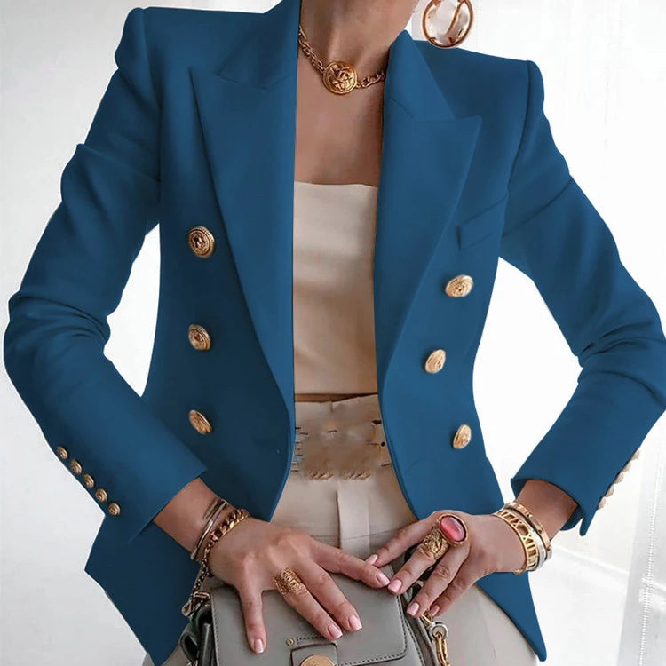 Office Turn Collar Blazer
