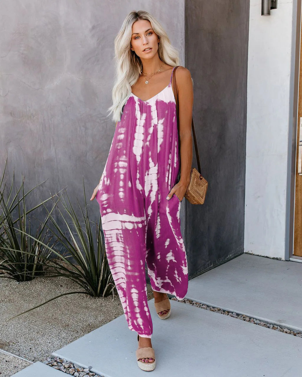 Suspender Wide Leg Jumpsuit