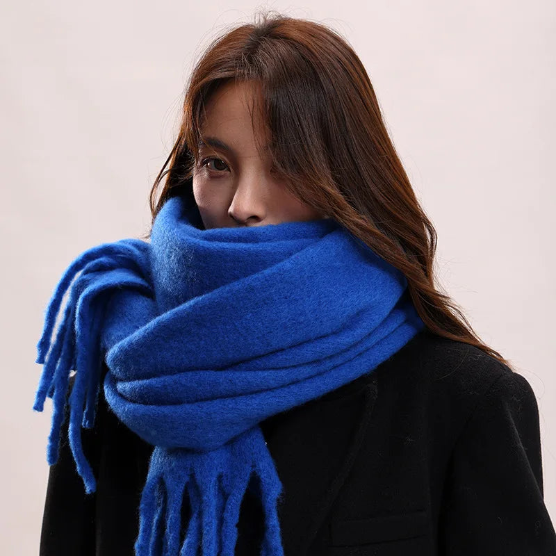 Long Tassel Winter Scarf
