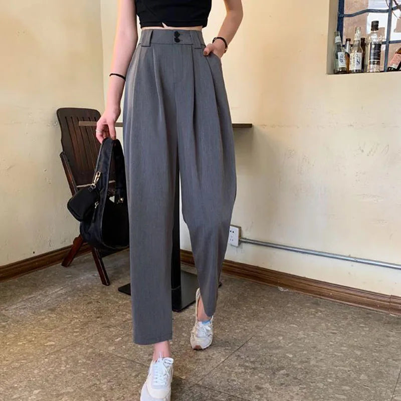 High Waist Suit Pants