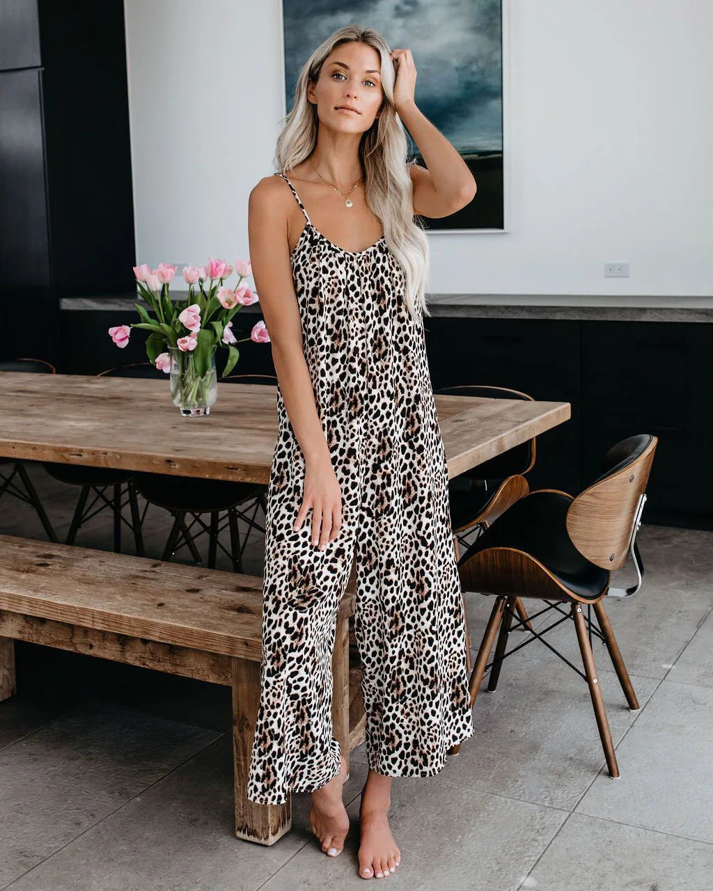 Suspender Wide Leg Jumpsuit