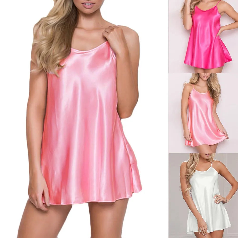 Breathable Imitation Silk Nightdress