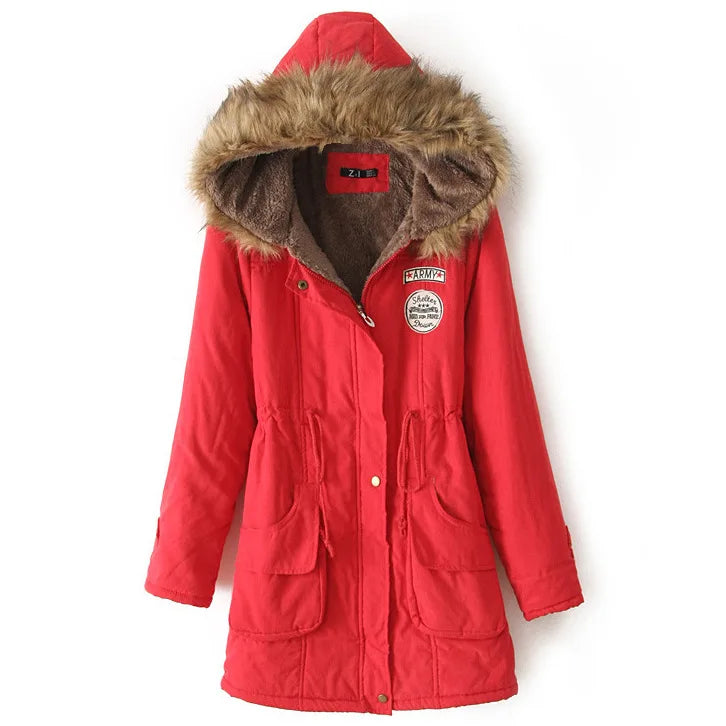Thickened Hooded Winter Parka