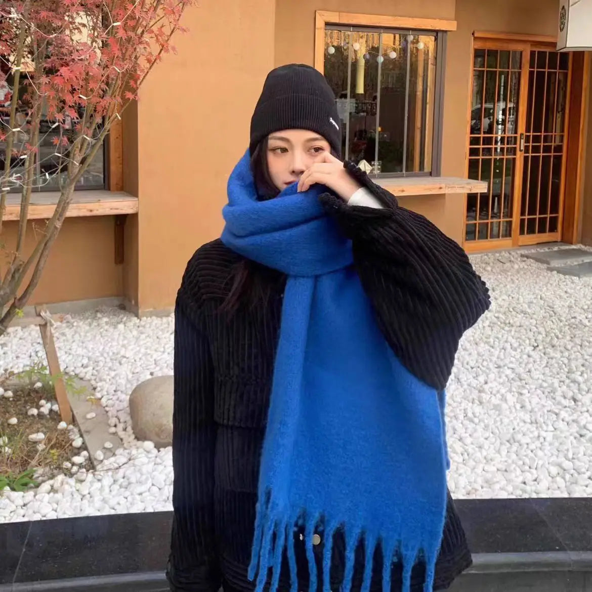 Long Tassel Winter Scarf