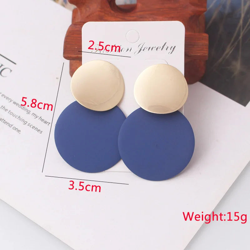 Blue Butterfly Drop Earrings