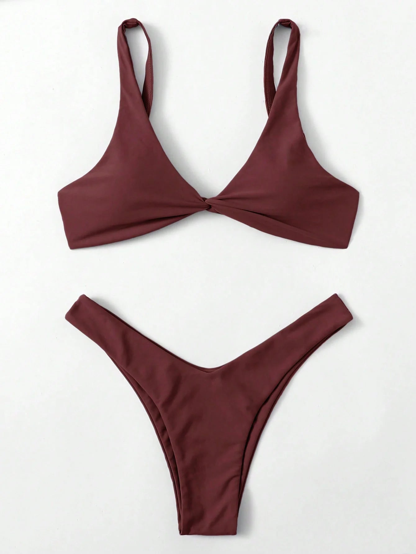 ZTVitality Solid Tie Sexy Bikini 2021 Hot Sale Padded Bra High Leg Bandage Push Up Bikini Set Brazilian Swimsuit Women Swimwear