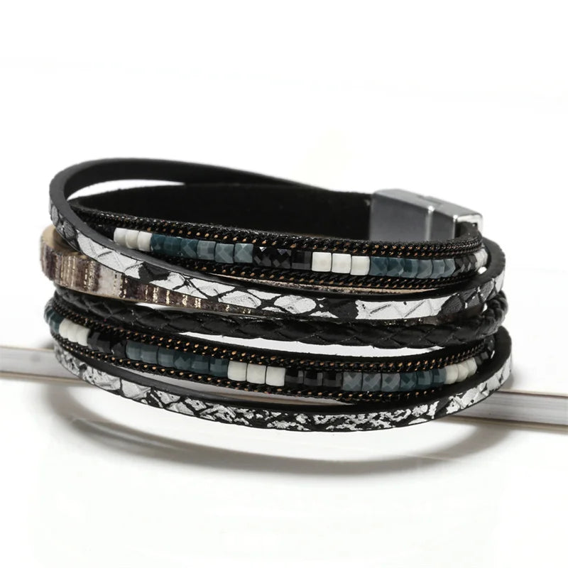 Western Cross Charm Bracelet