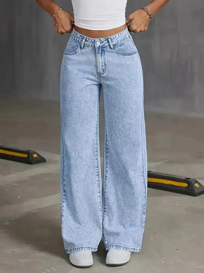 Baggy Straight Denim Jeans