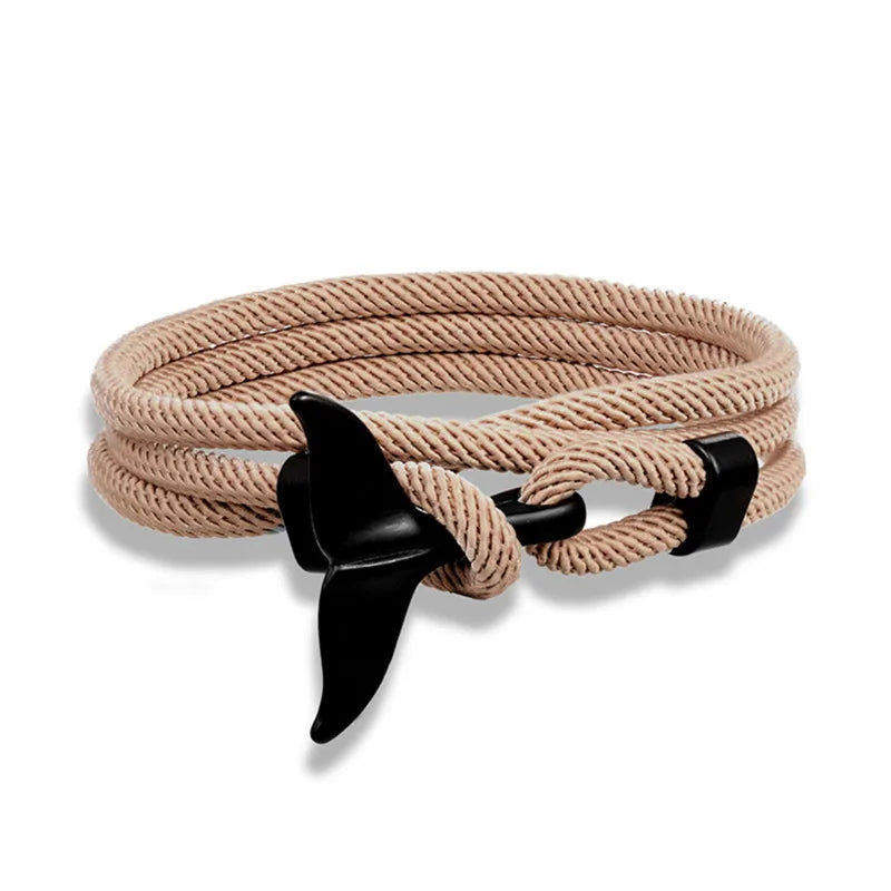 Whale Tail Anchor Bracelet