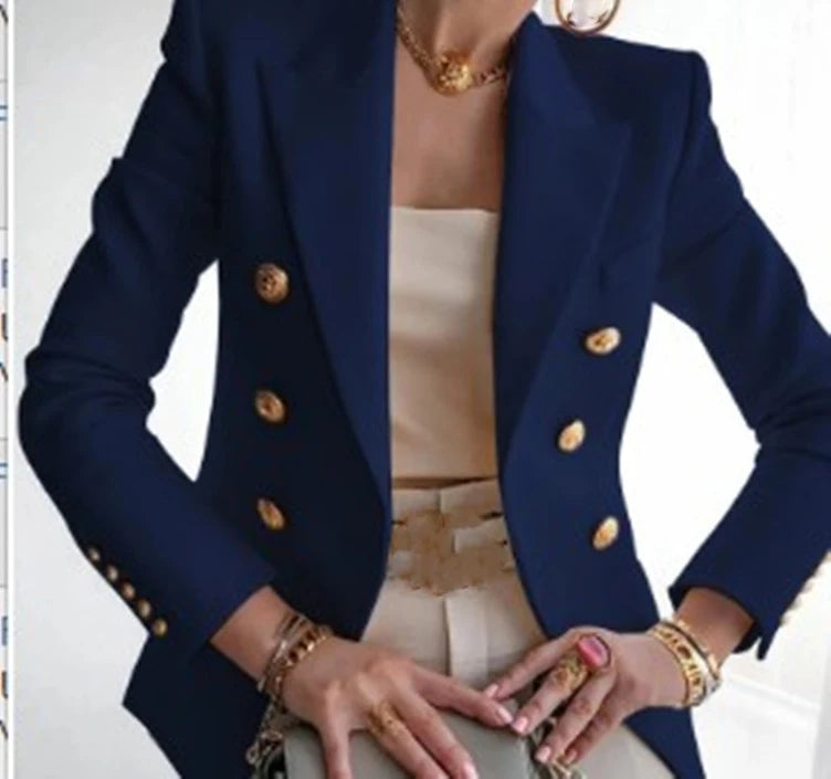 Office Turn Collar Blazer