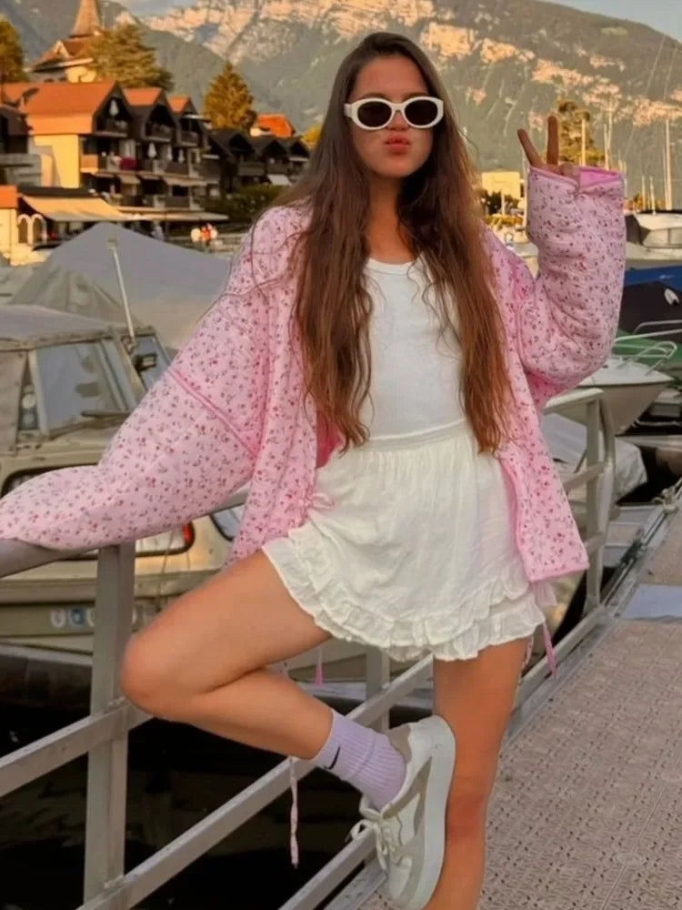 Floral Padded Cotton Jacket