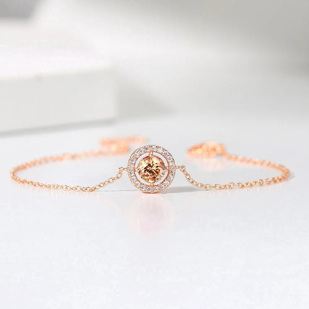 Zirconia Rose Gold Bracelet