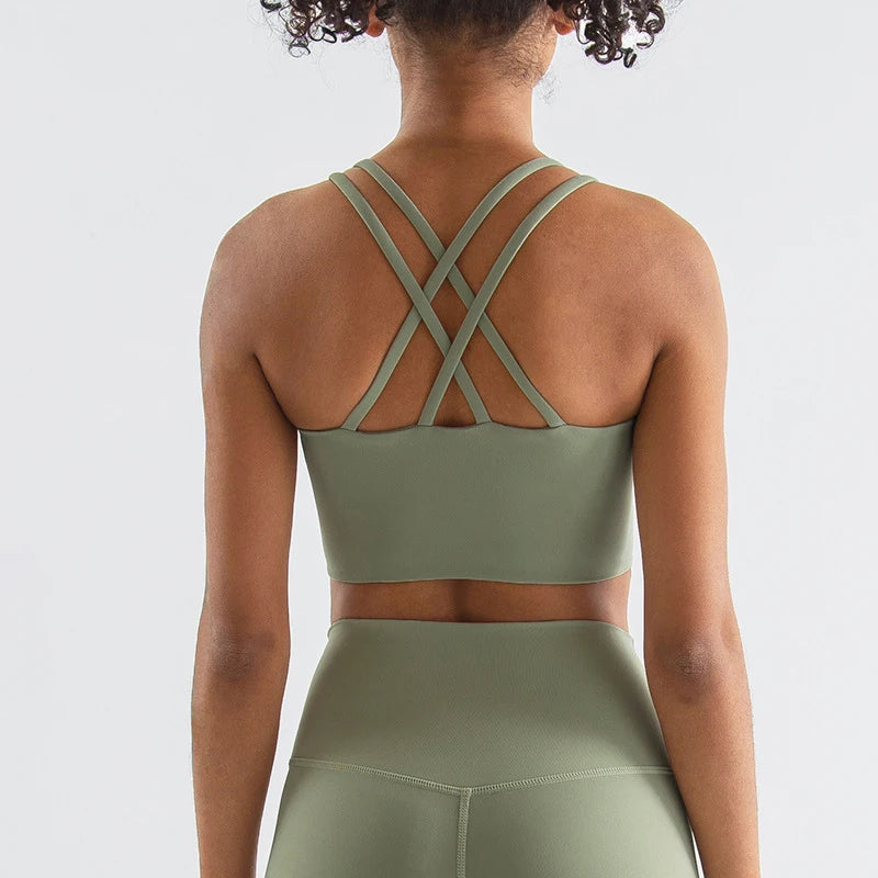Cross Back Sports Bra