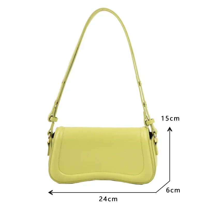 PU Leather Underarm Bag