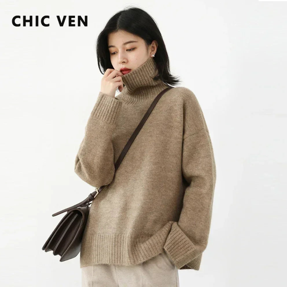 Korean Turtleneck Knit Sweater