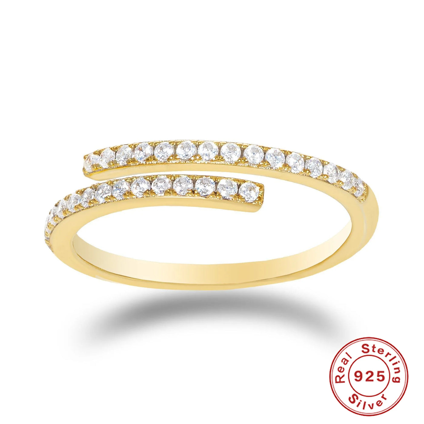 Adjustable Snake Silver Ring