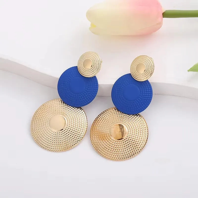 Blue Butterfly Drop Earrings