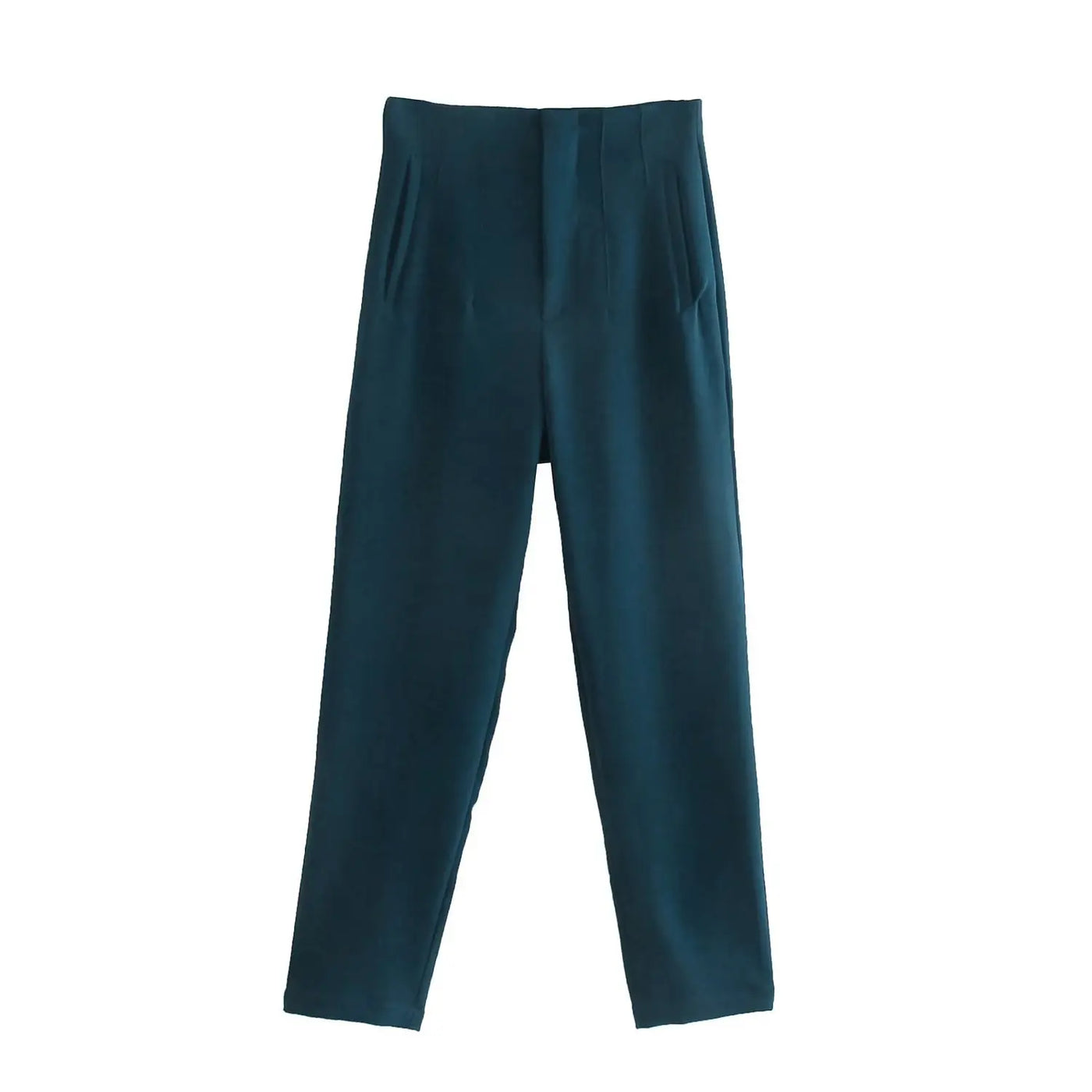 Front Zipper Straight Pants