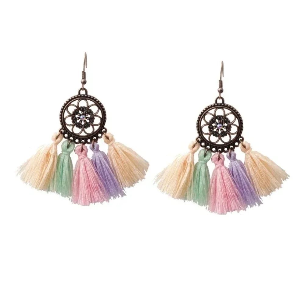 Bohemian Tassel Drop Earrings